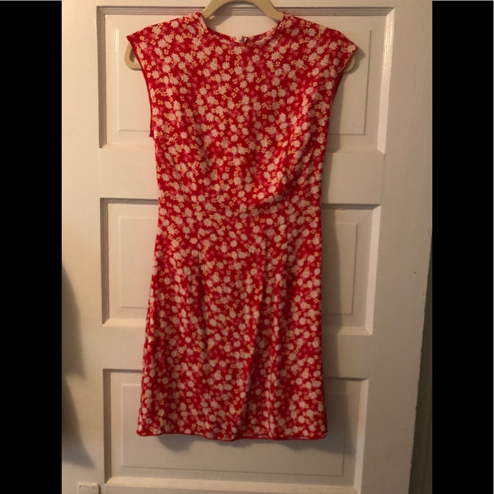 Pink and red flower dress